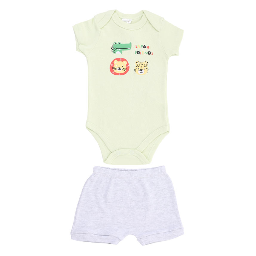 Conjunto Bebê Mini Moon Body E Bermuda Safari Conjunto Bebê Mini Moon Body E Bermuda Safari